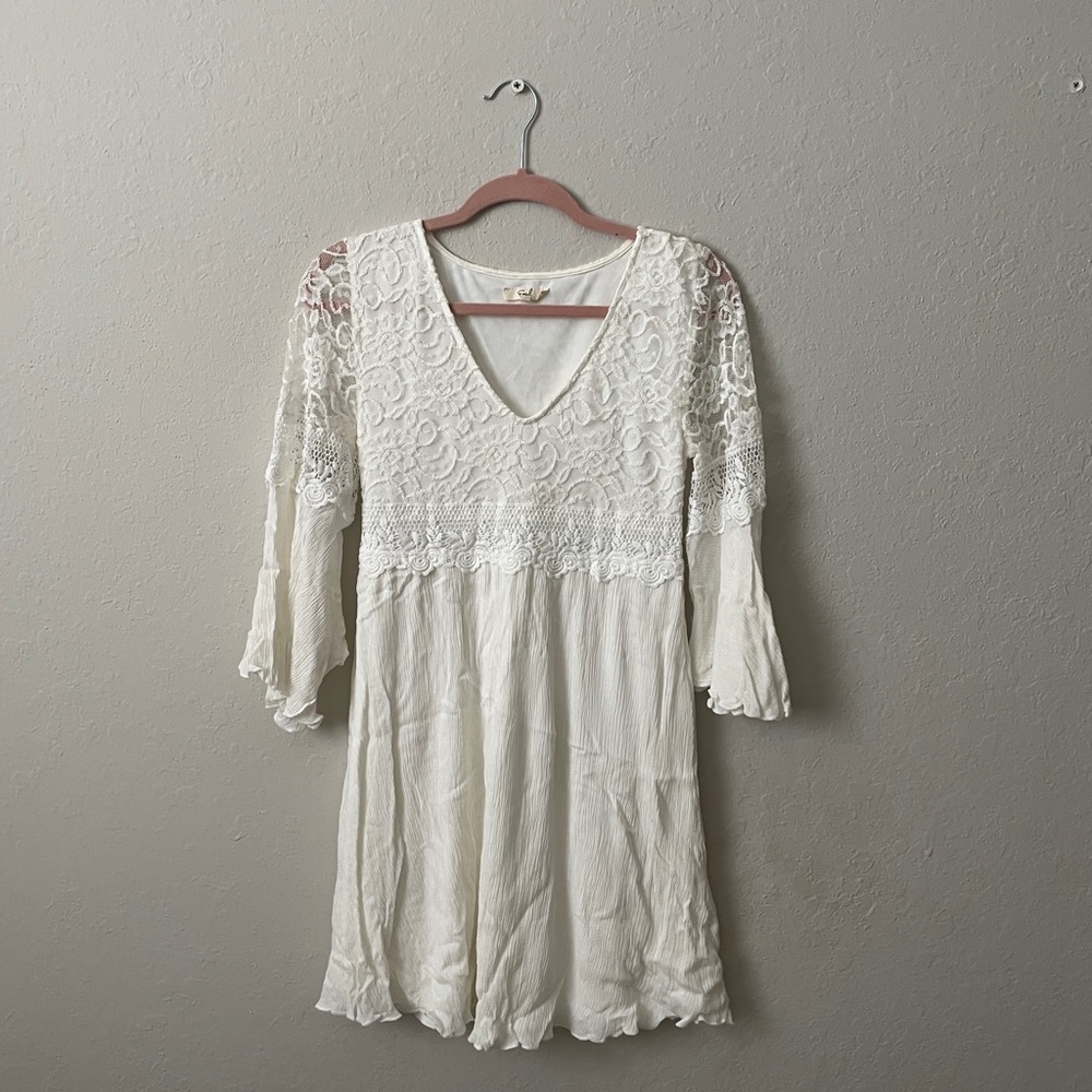 White Dress with lace detail